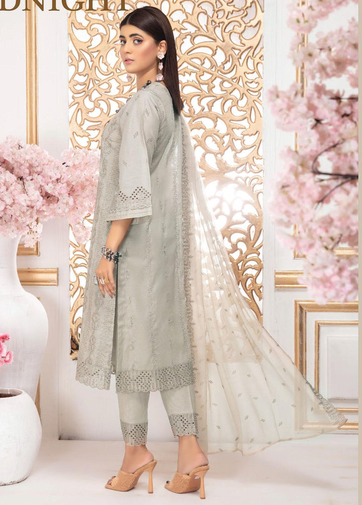 Breeze By Aalaya Embroidered Lawn Suits Unstitched 3 Piece ALY22B 03 Midnight - Premium Collection