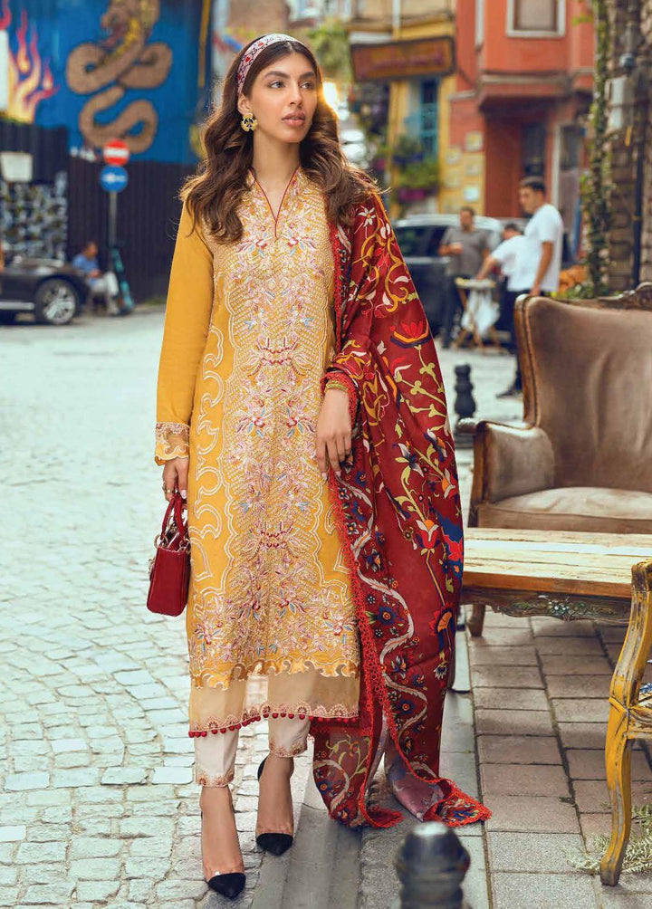 Broadway Returns by Mushq Embroidered Linen Suits Unstitched 3 Piece MQ22BR MW22-11 Ela - Winter Collection