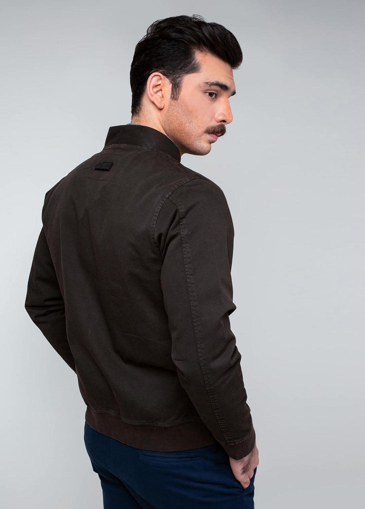 Brumano Polyester Casual Jackets for Mens -   Dark Brown Baseball