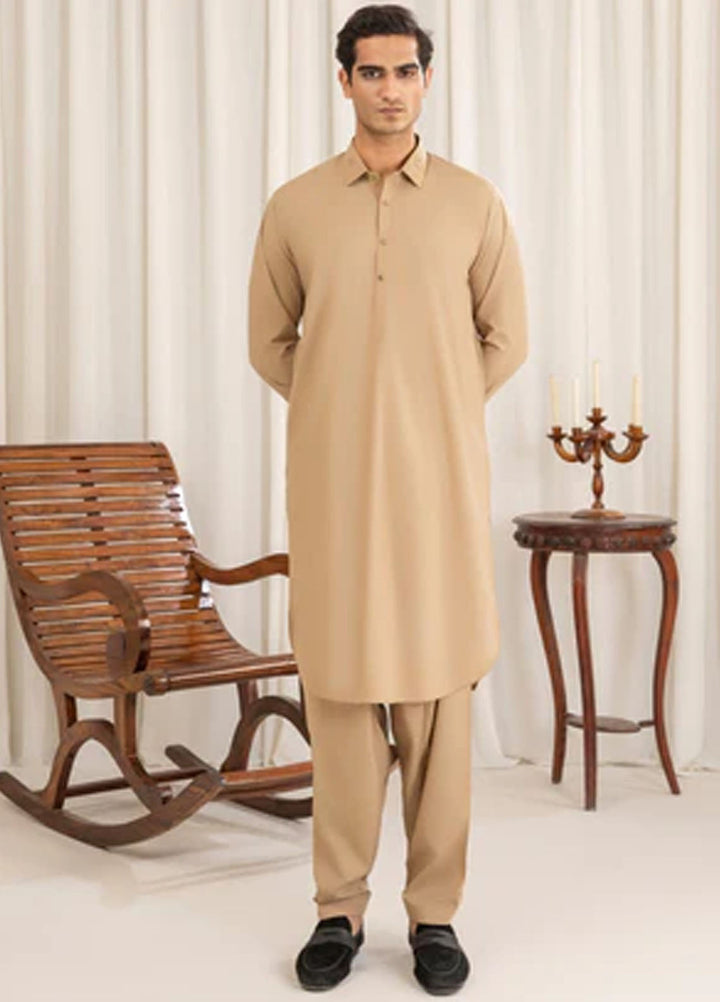 Buraq Pret Plain Wash N Wear Kurta Shalwar Buttler