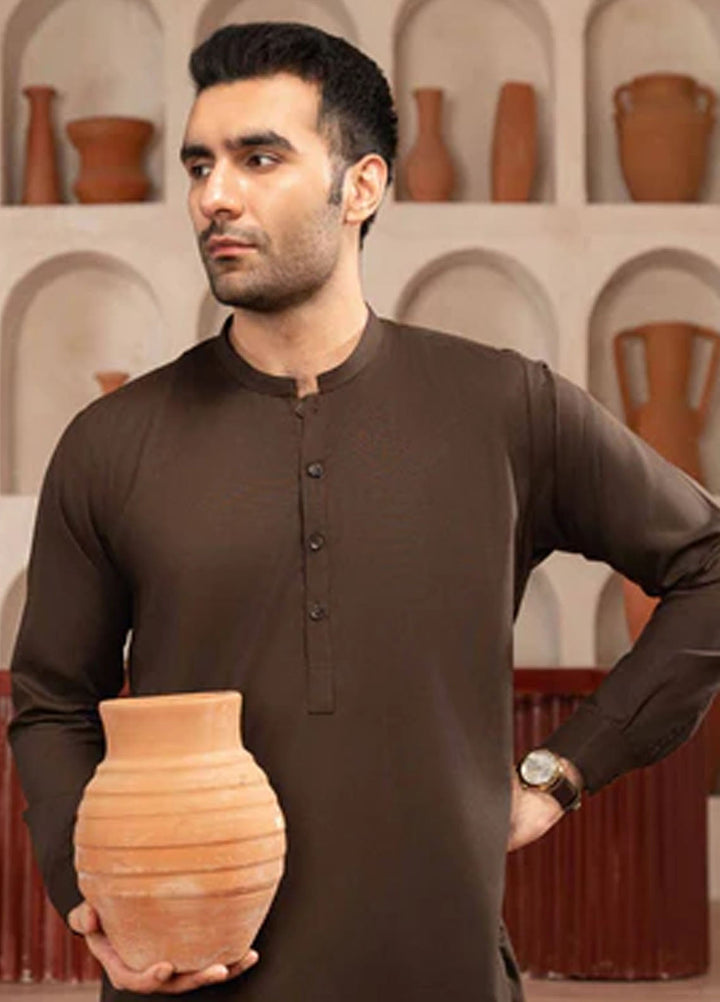 Buraq Pret Plain Wash N Wear Kurta Shalwar Mehrab