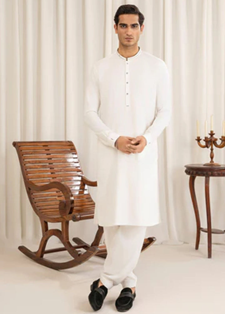 Buraq Pret Plain Wash N Wear Kurta Shalwar Muslih