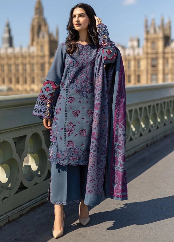 Carnation By Rang Rasiya Embroidered Karandi Suit Unstitched 3 Piece RR24CE D-10 Delilah - Winter Collection
