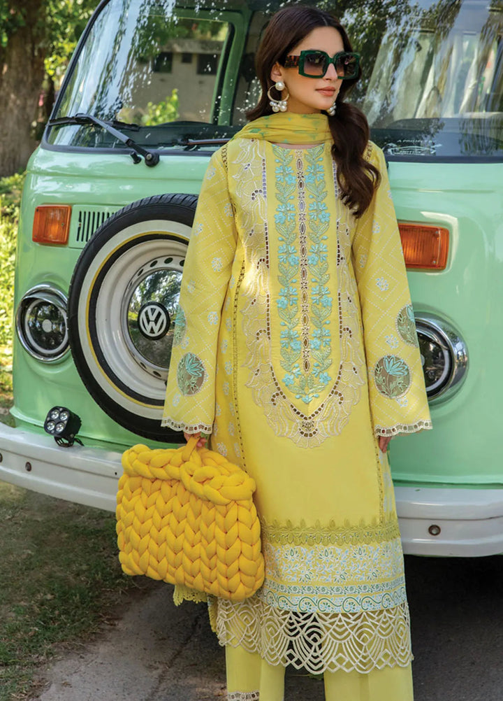 Carnation By Rang Rasiya Embroidered Lawn Suit Unstitched 3 Piece RR24CF D-07 Ayla - Summer Collection