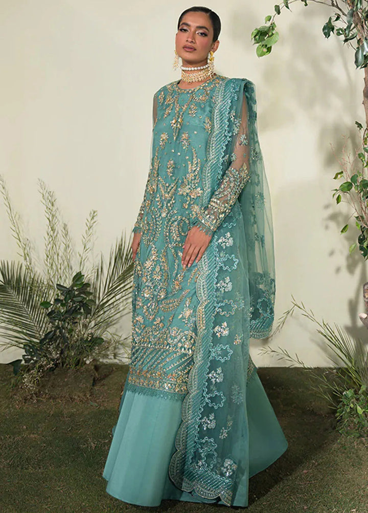 Celeste by Saffron Embroidered Net Suits Unstitched 3 Piece SFR24C Daria - Festive Collection