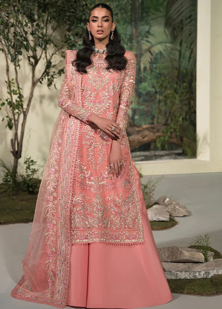 Celeste by Saffron Embroidered Organza Suits Unstitched 3 Piece SFR24C Nousha - Festive Collection