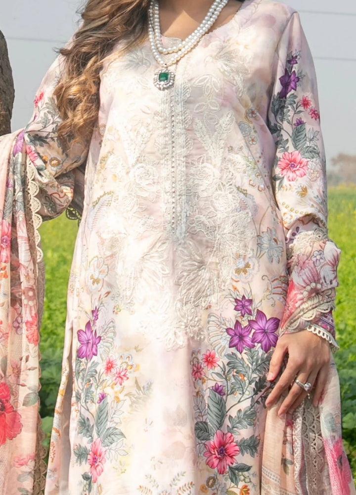 Chandan Nagri Pret Embroidered Lawn 3 Piece Suit Elie