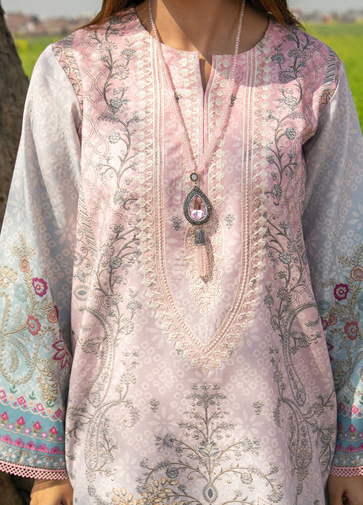 Chandan Nagri Pret Embroidered Lawn 3 Piece Suit Freesia