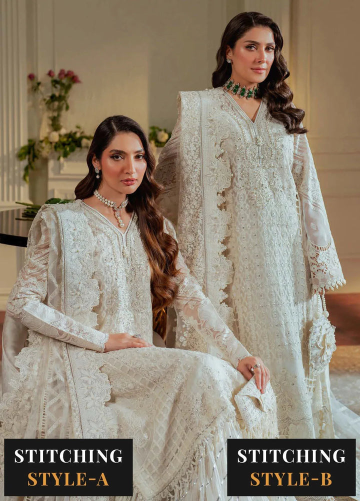 Chantelle by Baroque Embroidered Chiffon Suits Unstitched 3 Piece BQ24CL EC 02 - Luxury Collection