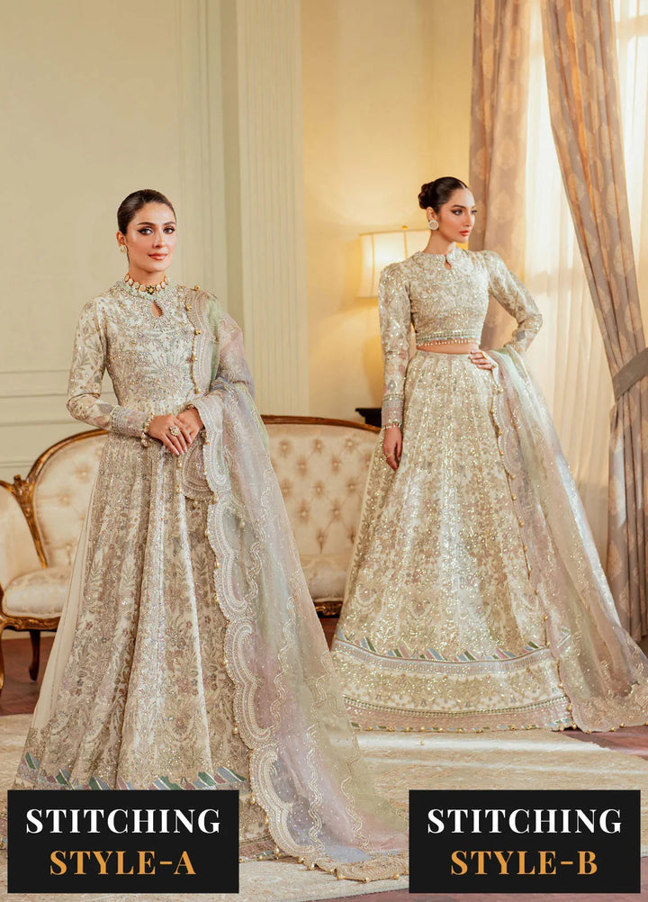 Chantelle by Baroque Embroidered Net Suits Unstitched 3 Piece BQ24CL EC 06 - Luxury Collection