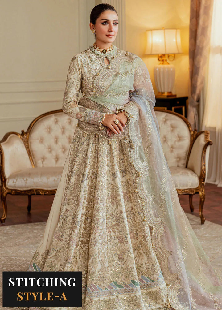 Chantelle by Baroque Embroidered Net Suits Unstitched 3 Piece BQ24CL EC 06 - Luxury Collection