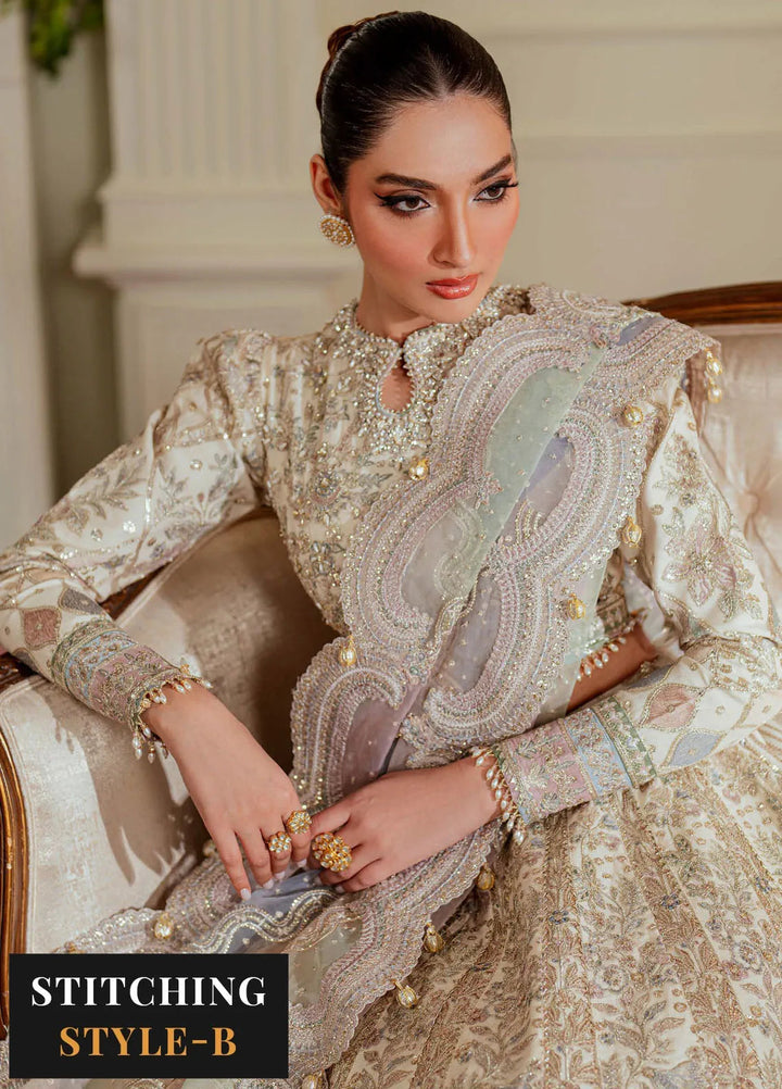 Chantelle by Baroque Embroidered Net Suits Unstitched 3 Piece BQ24CL EC 06 - Luxury Collection