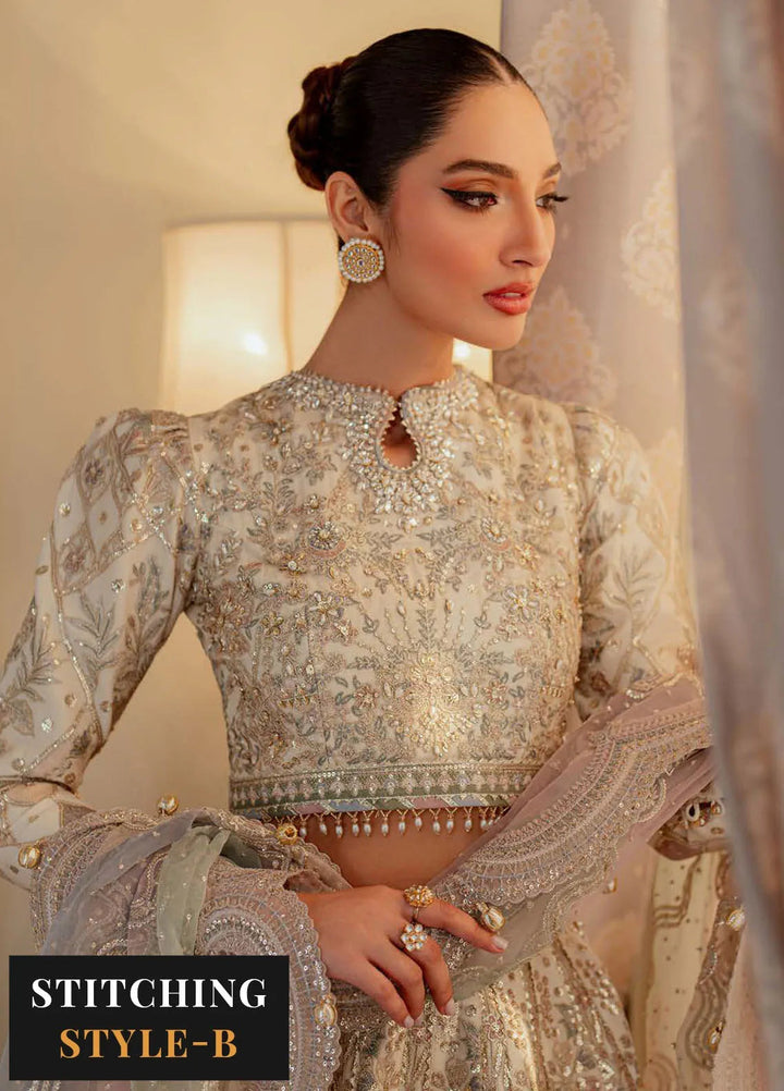 Chantelle by Baroque Embroidered Net Suits Unstitched 3 Piece BQ24CL EC 06 - Luxury Collection