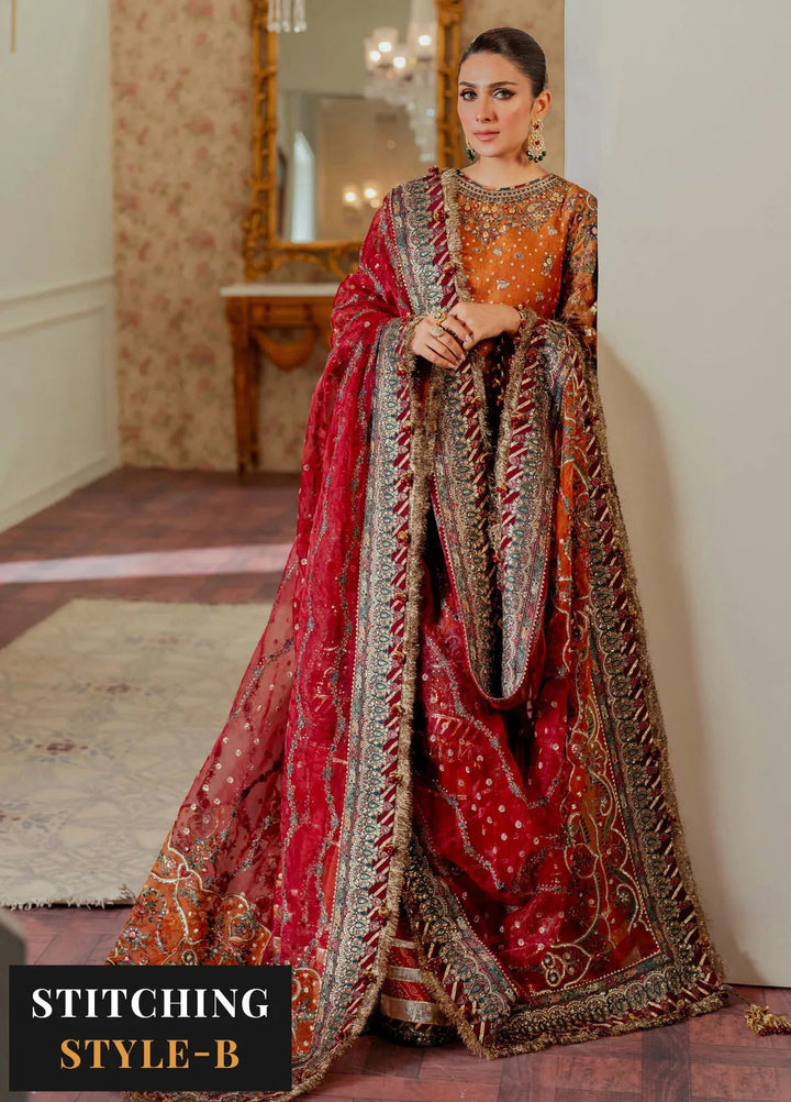 Chantelle by Baroque Embroidered Zari Net Suits Unstitched 3 Piece BQ24CL EC 01 - Luxury Collection