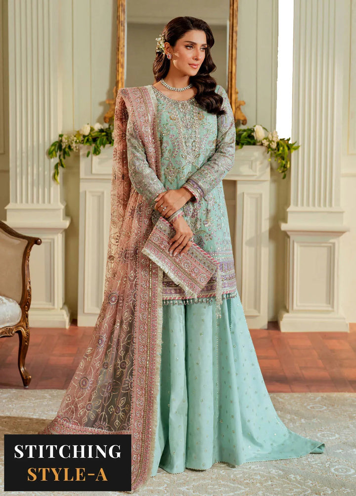 Chantelle by Baroque Embroidered Zari Net Suits Unstitched 3 Piece BQ24CL EC 08 - Luxury Collection