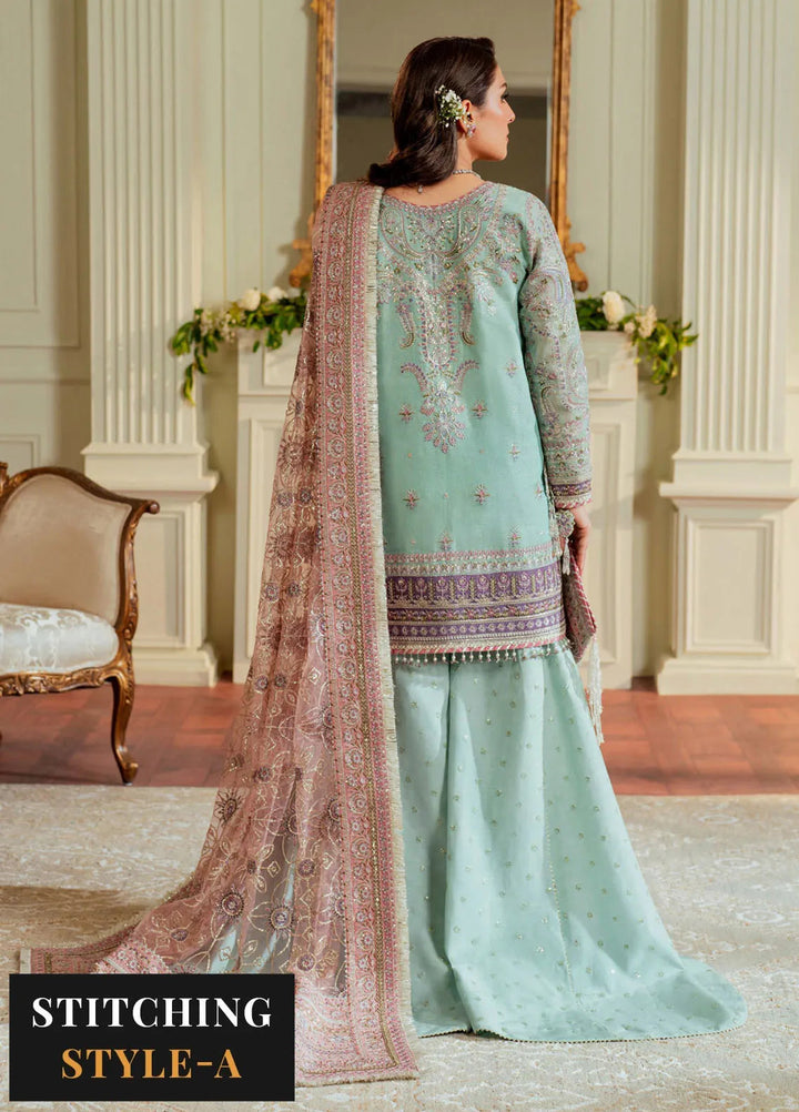 Chantelle by Baroque Embroidered Zari Net Suits Unstitched 3 Piece BQ24CL EC 08 - Luxury Collection