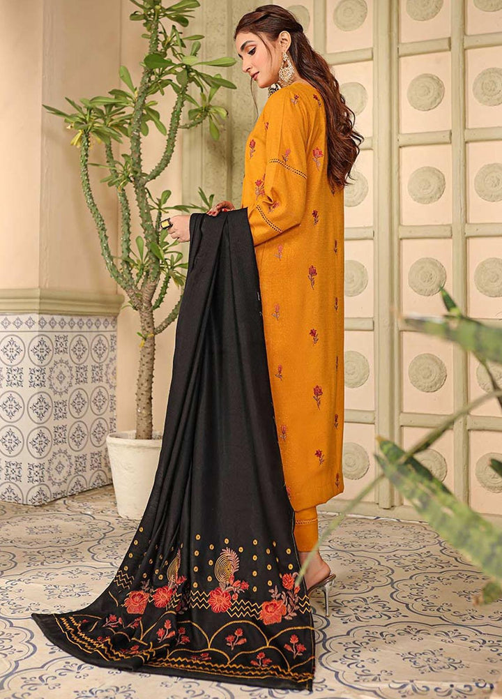 Chantilly De Lace By Aalaya Embroidered Dhanak Suits Unstitched 3 Piece ALY22CDL-V3 D-02 - Winter Collection