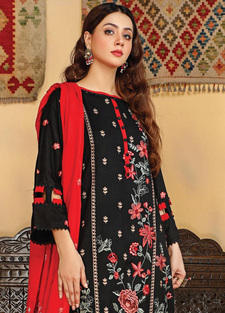 Chantilly De Lace By Aalaya Embroidered Dhanak Suits Unstitched 3 Piece ALY22CDL D-05 - Winter Collection