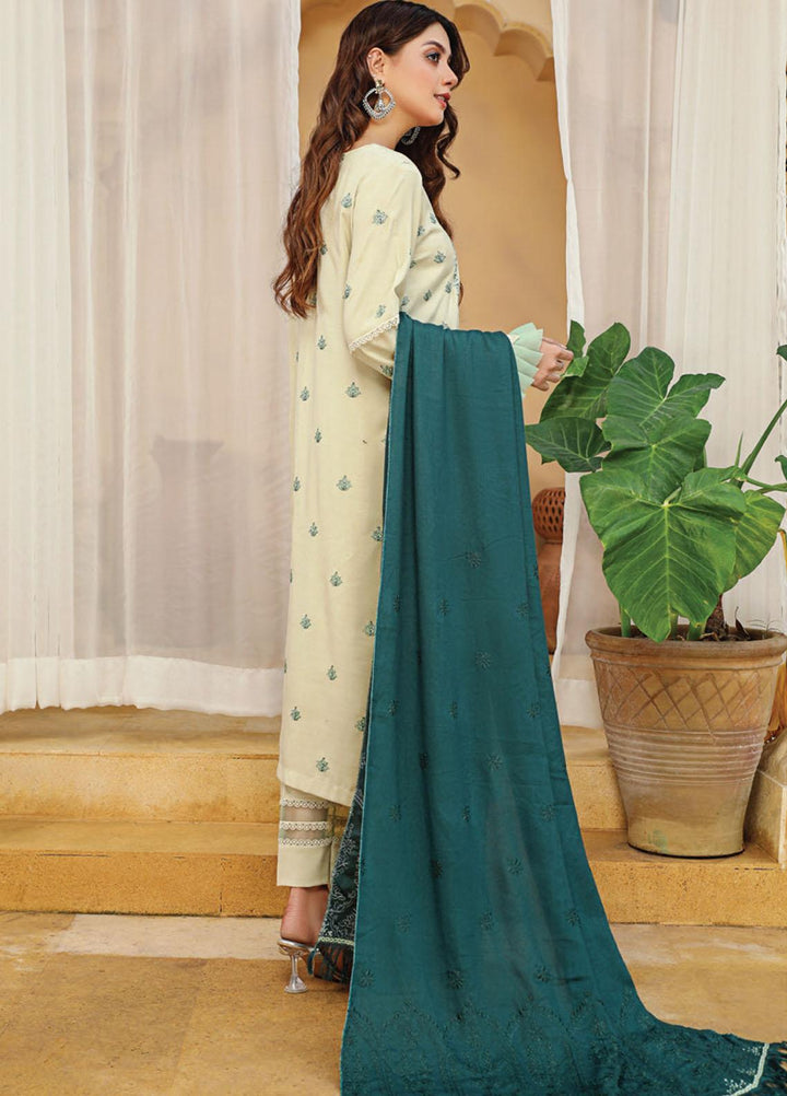 Chantilly De Lace By Aalaya Embroidered Dhanak Suits Unstitched 3 Piece ALY22CDL D-06 - Winter Collection