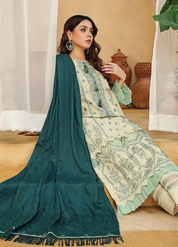 Chantilly De Lace By Aalaya Embroidered Dhanak Suits Unstitched 3 Piece ALY22CDL D-06 - Winter Collection