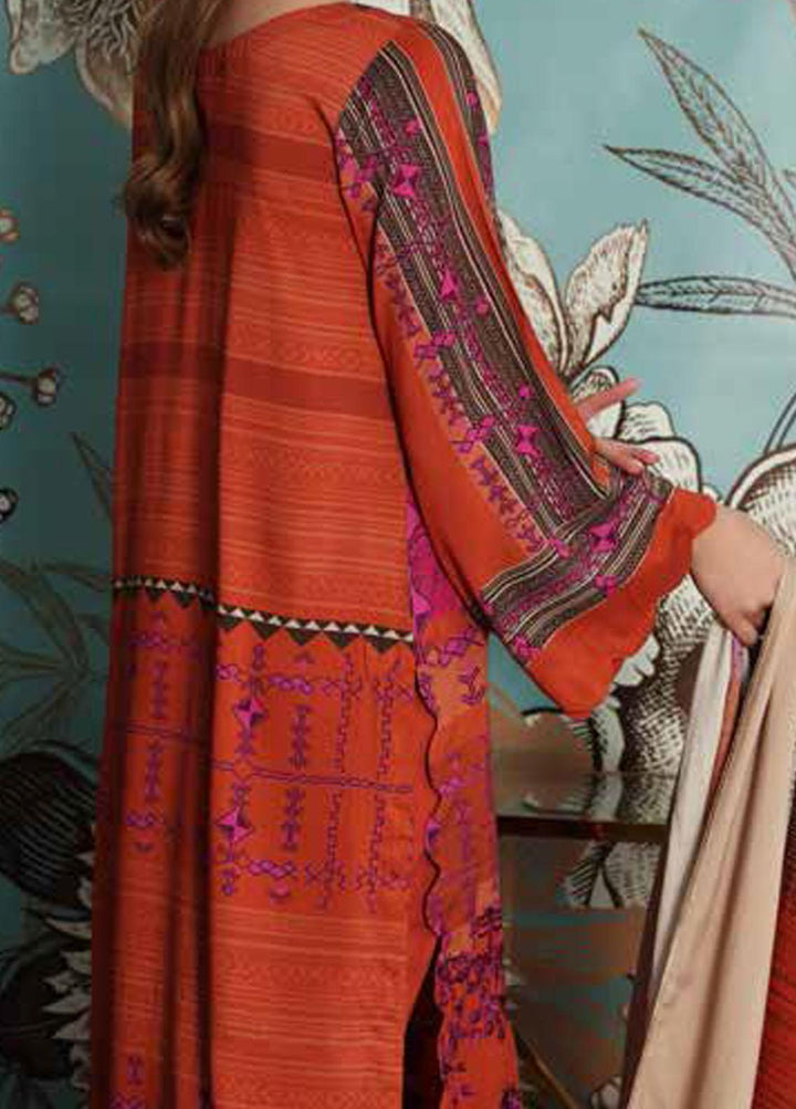 Charizma Embroidered Linen Suits Unstitched 3 Piece CRZ21FW 01 - Winter Collection