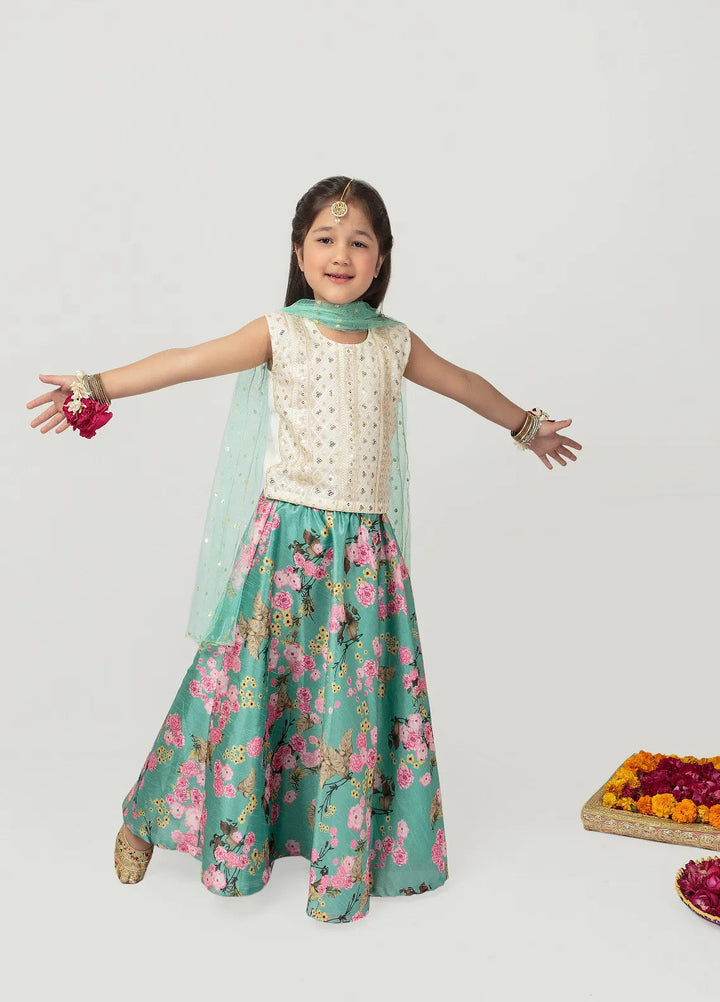 Cheeco Chic Pret Embroidered Chiffon raw silk 3 Piece Suit GFLEID24