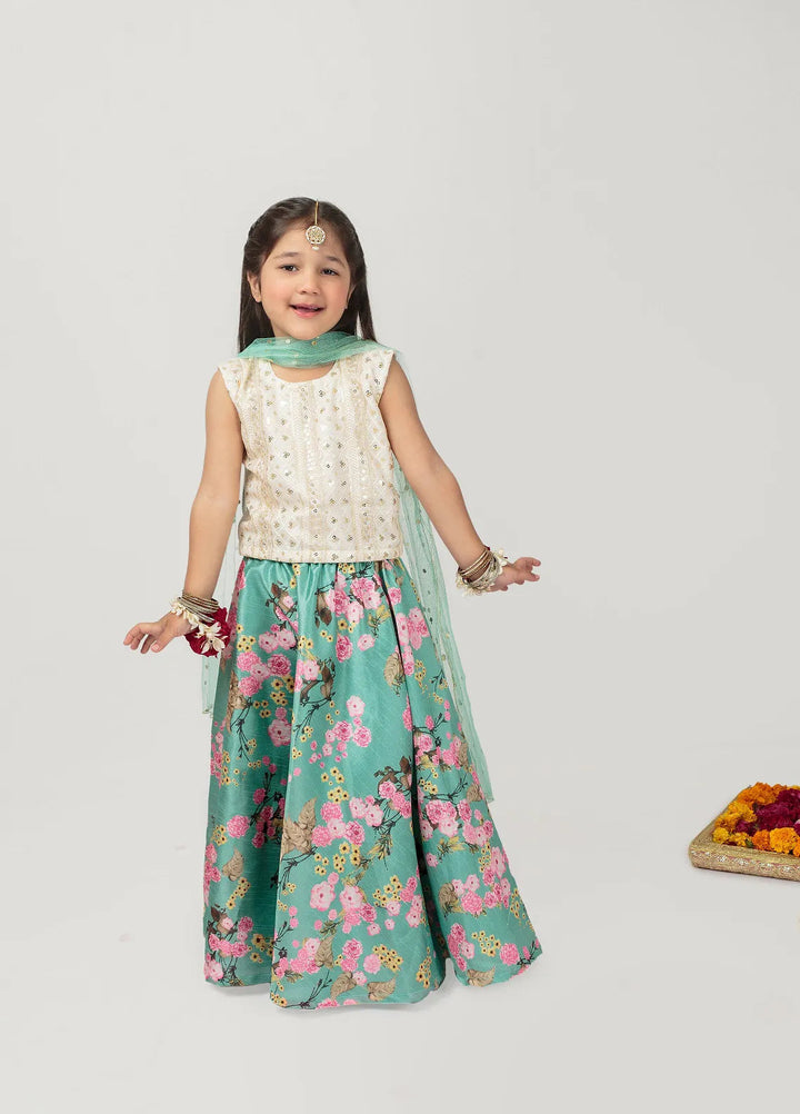 Cheeco Chic Pret Embroidered Chiffon raw silk 3 Piece Suit GFLEID24