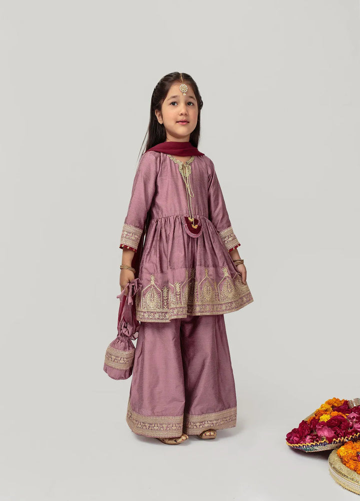 Cheeco Chic Pret Embroidered Cotton silk 3 Piece Suit MMPEID24