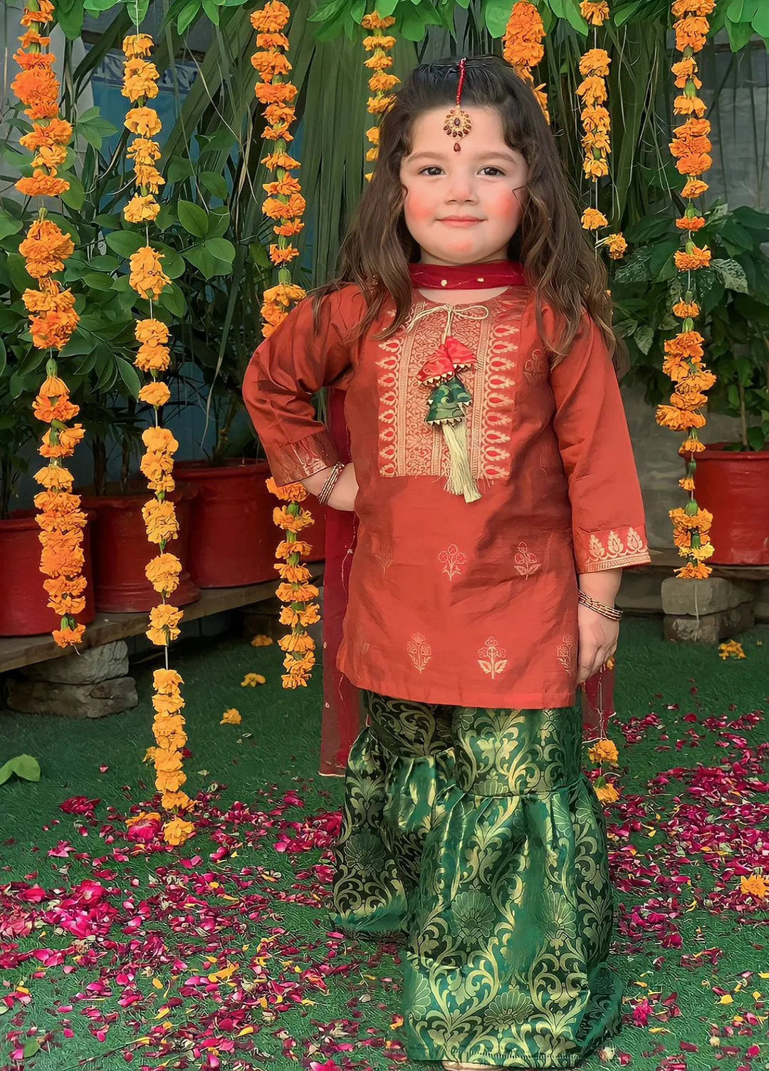 Cheeco Chic Pret Embroidered Cotton silk 3 Piece Suit RGEID23