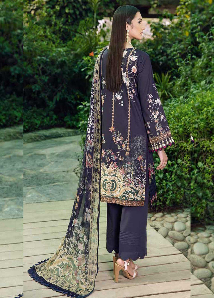 Chevron by Ramsha Embroidered Lawn Suits Unstitched 3 Piece RSH21-CH5 501 - Luxury Collection