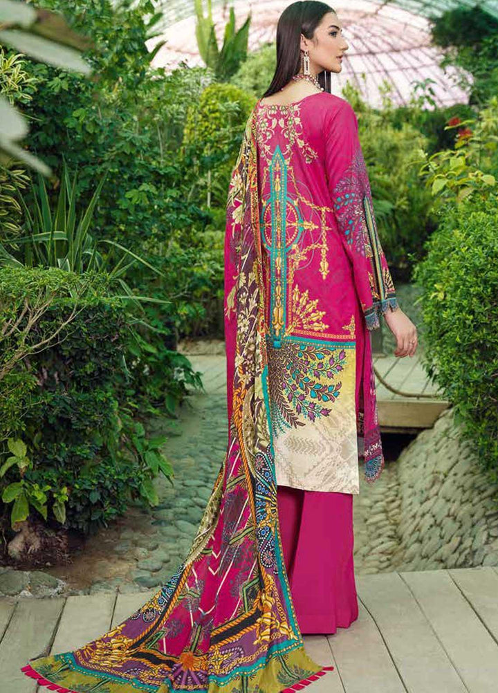 Chevron by Ramsha Embroidered Lawn Suits Unstitched 3 Piece RSH21-CH5 502 - Luxury Collection