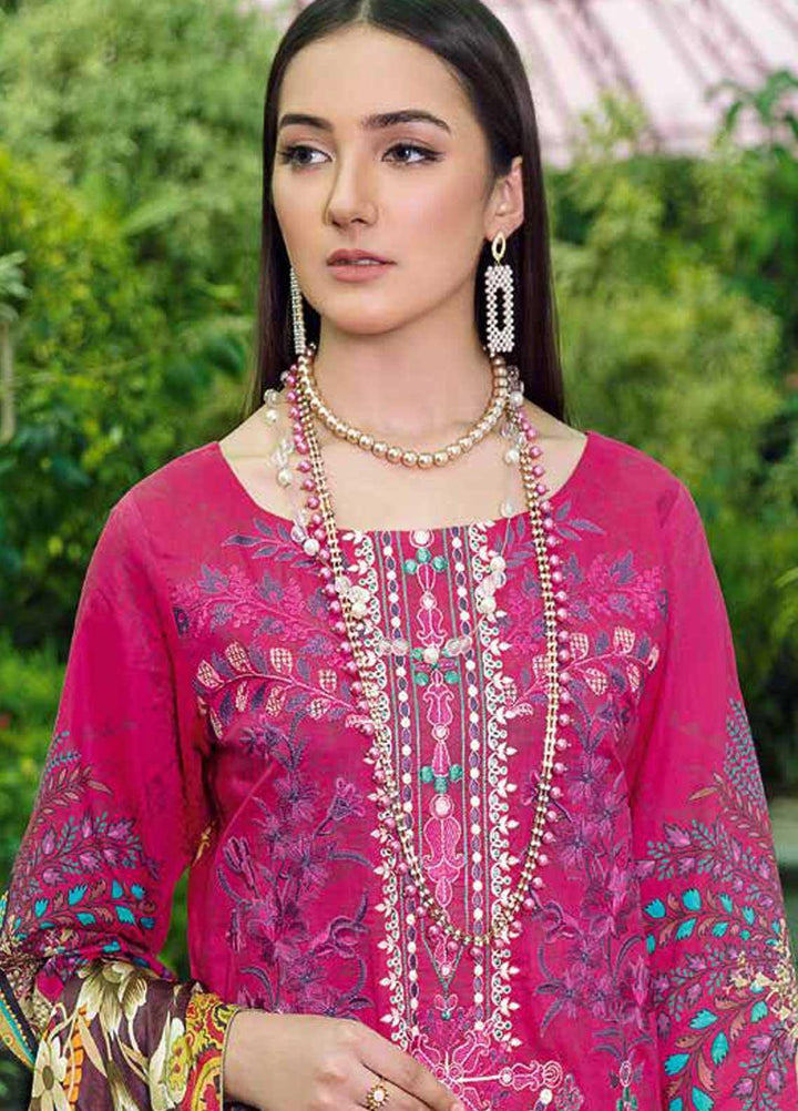 Chevron by Ramsha Embroidered Lawn Suits Unstitched 3 Piece RSH21-CH5 502 - Luxury Collection