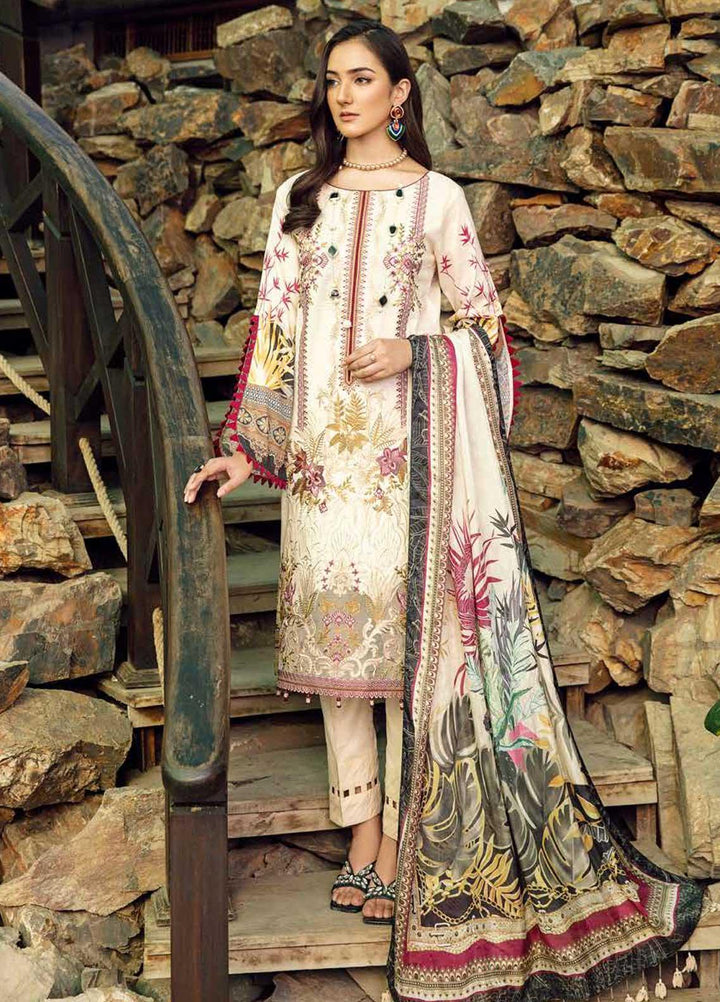 Chevron by Ramsha Embroidered Lawn Suits Unstitched 3 Piece RSH21-CH5 504 - Luxury Collection