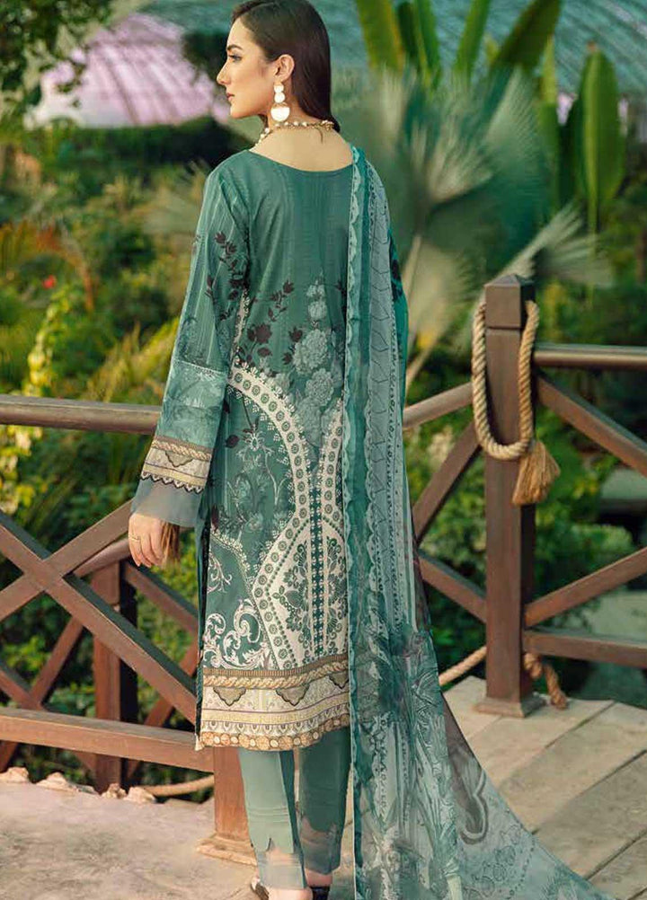 Chevron by Ramsha Embroidered Lawn Suits Unstitched 3 Piece RSH21-CH5 505 - Luxury Collection