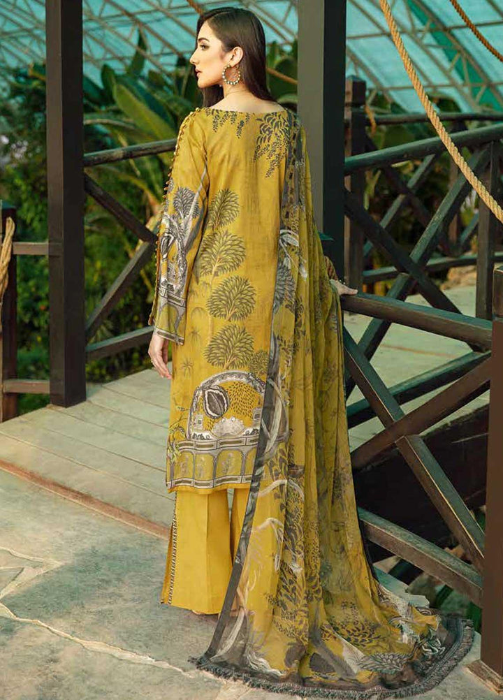 Chevron by Ramsha Embroidered Lawn Suits Unstitched 3 Piece RSH21-CH5 506 - Luxury Collection