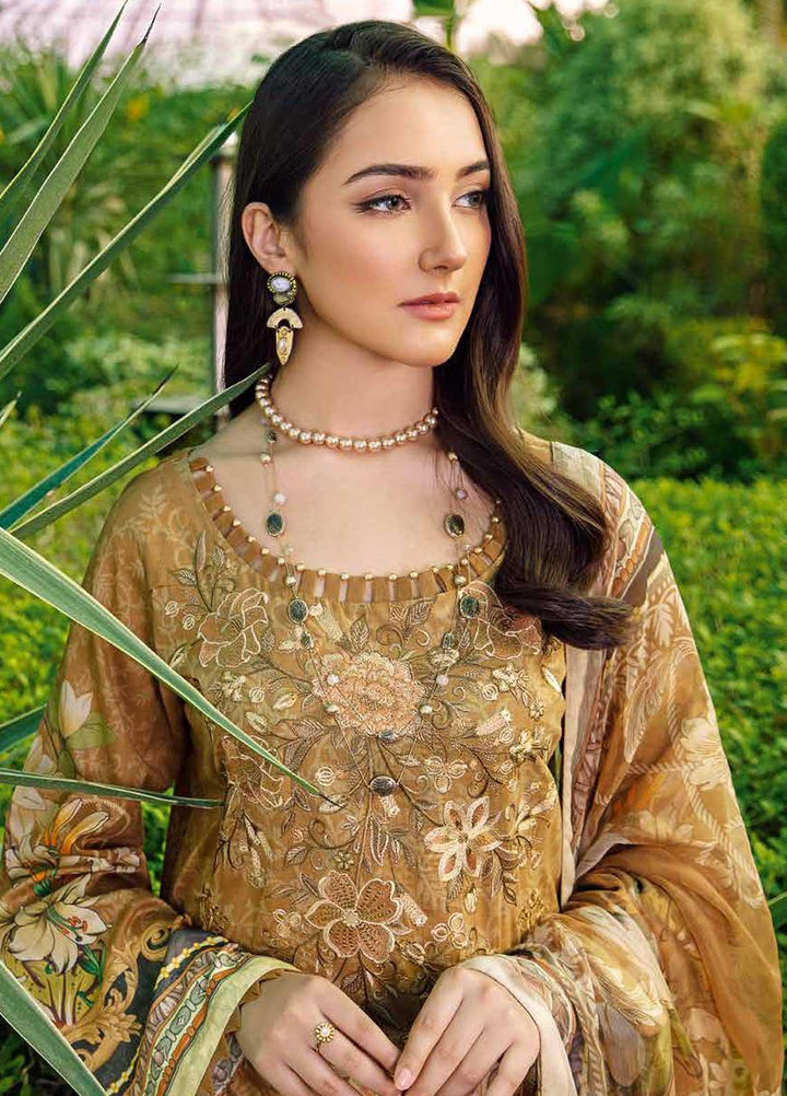 Chevron by Ramsha Embroidered Lawn Suits Unstitched 3 Piece RSH21-CH5 510 - Luxury Collection