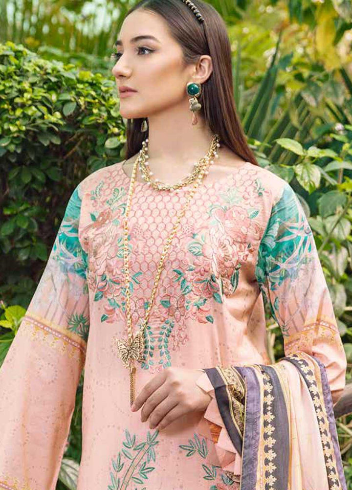 Chevron by Ramsha Embroidered Lawn Suits Unstitched 3 Piece RSH21-CH5 511 - Luxury Collection