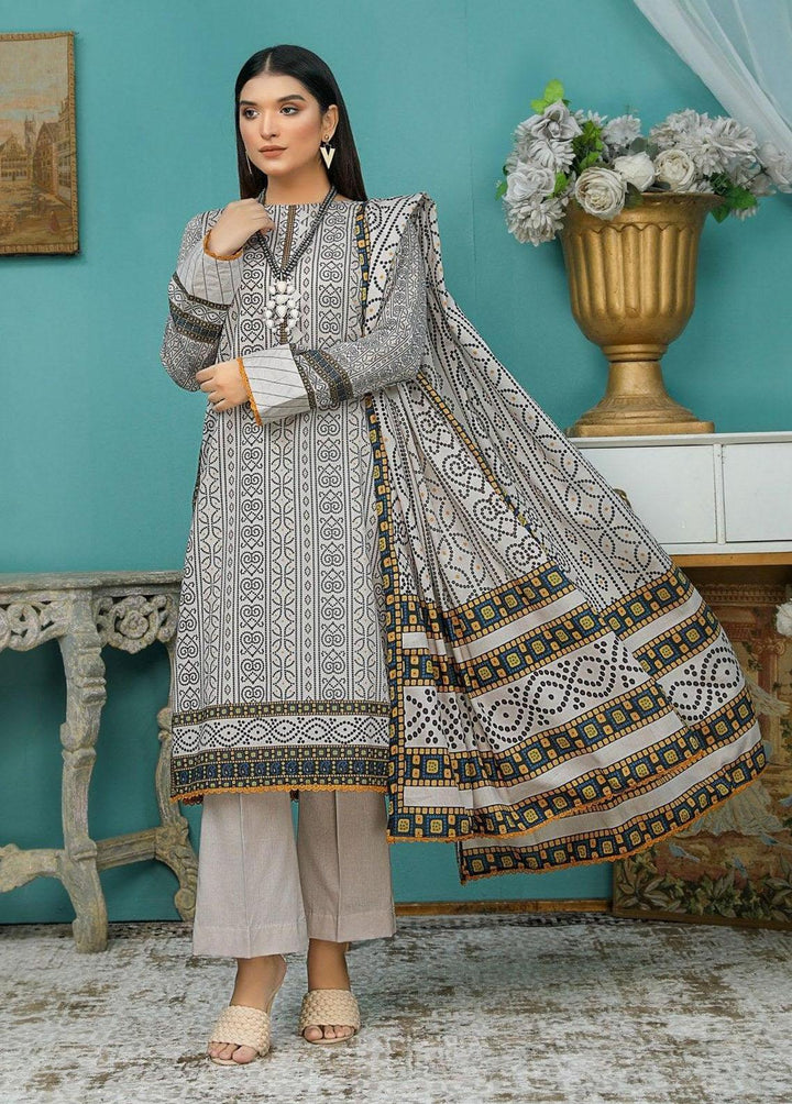Chunri By Safwa Embroidered Lawn Suits Unstitched 3 Piece SW23CH SCK-16 - Summer Collection