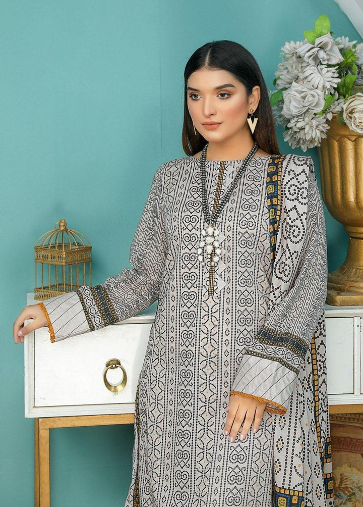 Chunri By Safwa Embroidered Lawn Suits Unstitched 3 Piece SW23CH SCK-16 - Summer Collection