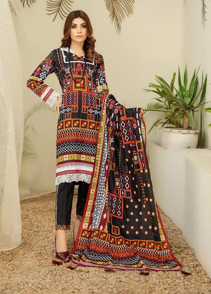 Chunri By Safwa Embroidered Lawn Suits Unstitched 3 Piece SW23CH SPR-66 - Summer Collection