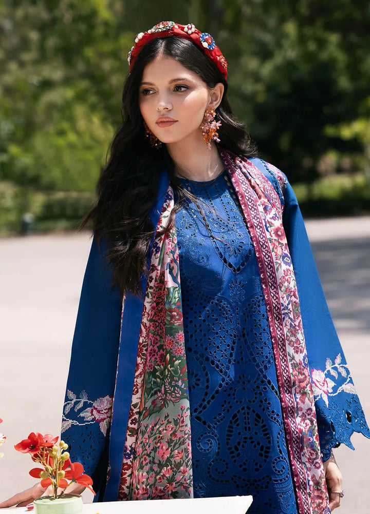 Clara By Bin Ilyas Embroidered Lawn Suit Unstitched 3 Piece BI24C 217A - Summer Collection