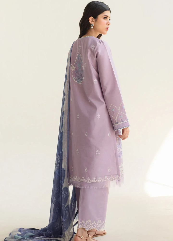 Coco by Zara Shahjahan Embroidered Lawn Suit Unstitched 3 Piece CZS24L2 10B Lovent - Summer Collection