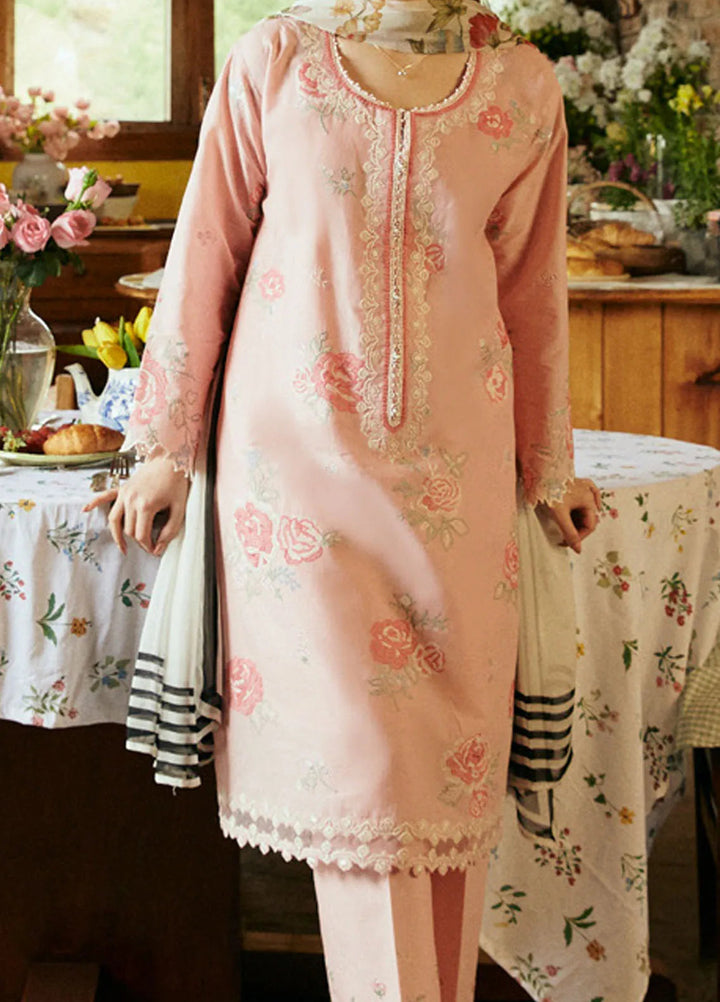 Coco by Zara Shahjahan Embroidered Lawn Suit Unstitched 3 Piece CZS24L2 3B Mirea - Summer Collection