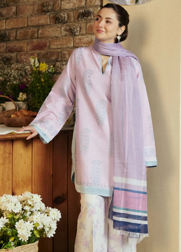 Coco by Zara Shahjahan Embroidered Lawn Suit Unstitched 3 Piece CZS24L2 4B Diara - Summer Collection