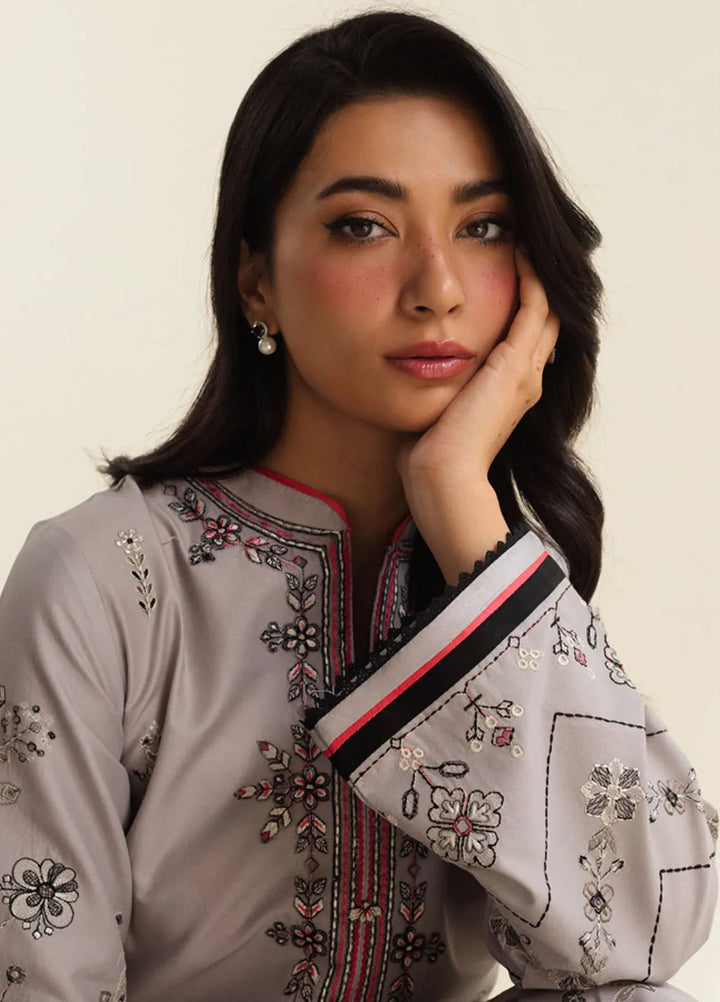 Coco by Zara Shahjahan Embroidered Lawn Suit Unstitched 3 Piece CZS24L2 9B Zaira - Summer Collection