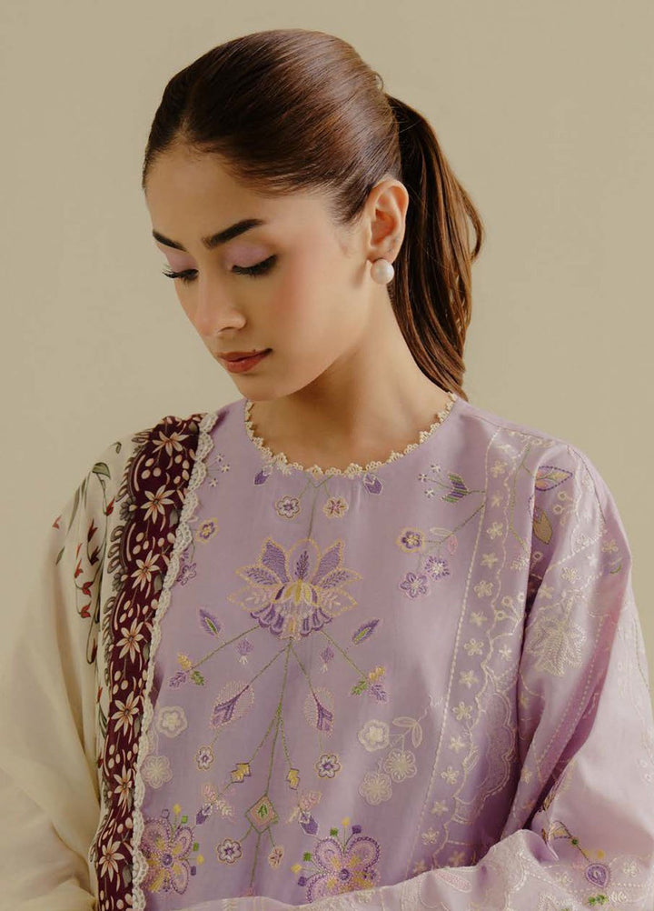 Coco by Zara Shahjahan Embroidered Lawn Suits Unstitched 3 Piece CZS25LD D-10 B Nyssa - Summer Collection