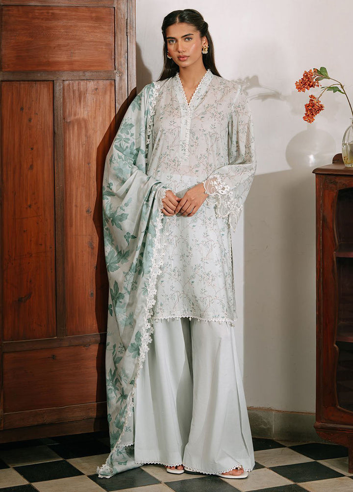 Cross Stitch Embroidered Cambric Suits Unstitched 3 Piece CS25MPU Tropical Beam - Summer Collection