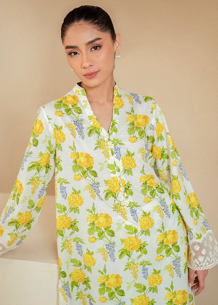 Cross Stitch Embroidered Lawn Suits Unstitched 2 Piece CS24DL D-20 Soft Hydrangea - Summer Collection