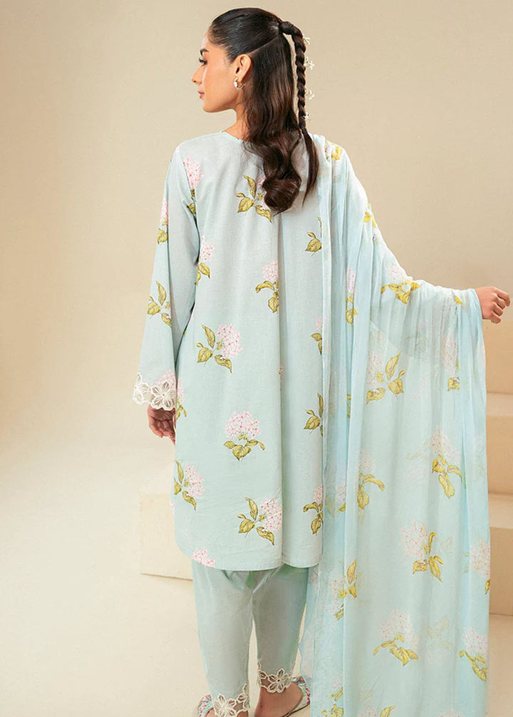 Cross Stitch Embroidered Lawn Suits Unstitched 3 Piece CS24DL D-04 Dim Gray - Summer Collection