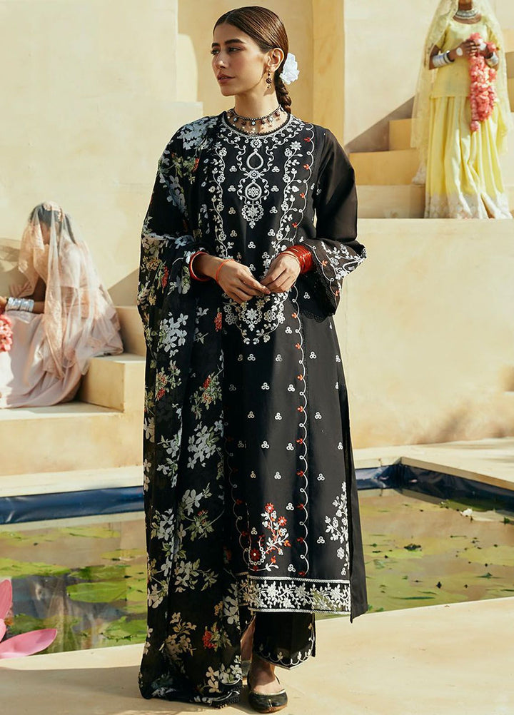 Cross Stitch Embroidered Lawn Suits Unstitched 3 Piece CS24PL D-05 Rustic Aura - Summer Collection